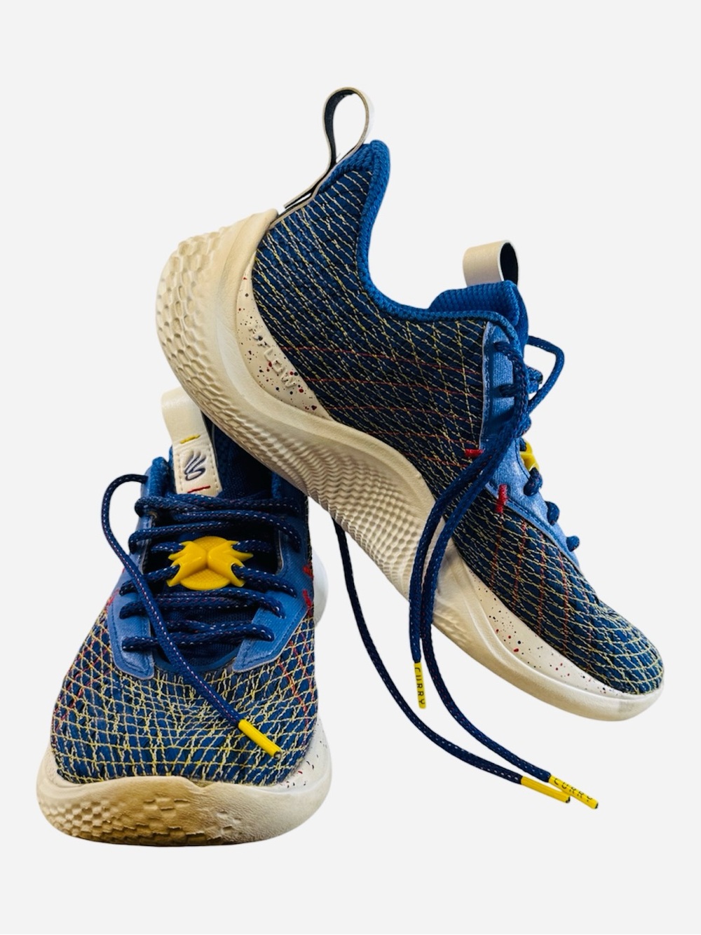 Under Armour Curry Flow 10 Dub Nation Basketball Shoes Blue Men 7 Women 8.5